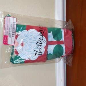 Thirty One Pouch Hide & Peek Santa's Beard Expandable Zip Storage Travel Kids